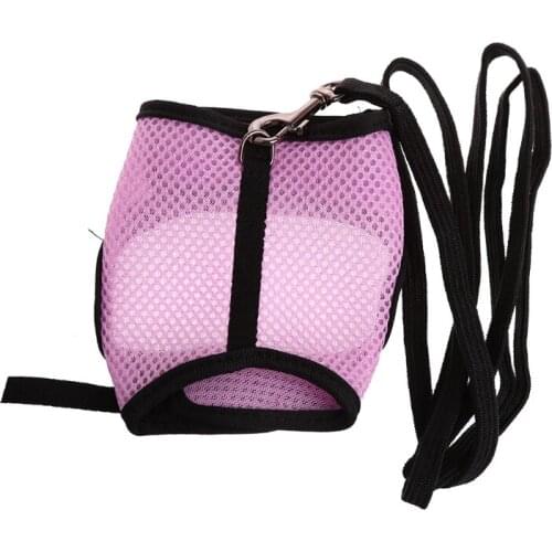 Hamster Rabbit Mesh Harness Leash Ferret Small Animal Pet Walk Lead T3LE
