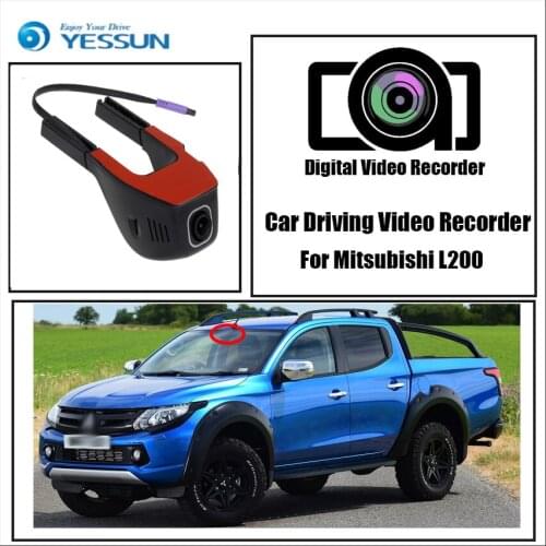 YESSUN for Mitsubishi L200 Novatek 96658 FHD 1080P Dash Cam Night Vision Car Driving Video Recorder Wifi DVR Mini Camera