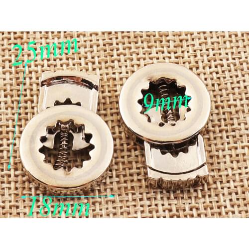 10 pcs Silver Barrel Toggle Cord Lock Stopper Spring Buckle Rope Buckle Cylinder Stopper Toggle