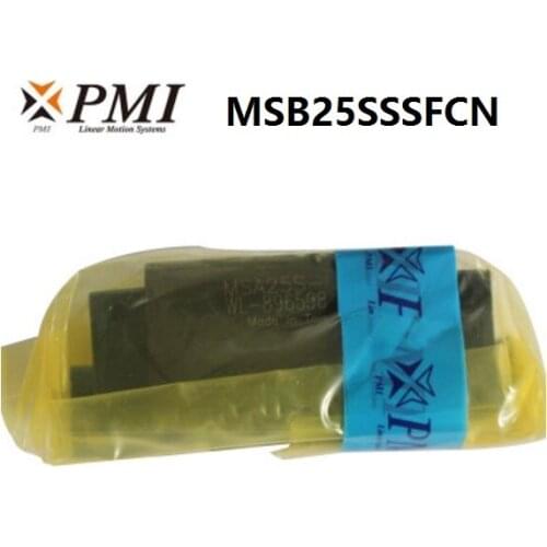 8pcs/lot Original Taiwan PMI MSB25S-N MSB25SSSFCN linear guideway sliding block Carriage for CO2 laser machine MSB25S