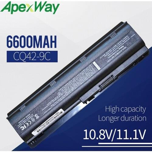 9cells 6600mah battery for HP Pavilion DM4 DV3 G32 G42 G62 G56 G72 for COMPAQ Presario CQ32 CQ42 CQ56 CQ62 CQ630 CQ72 593553-001