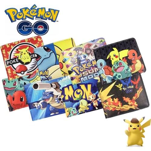 Wallet Pokemon Wholesale Hot Game Pokemon Go wallet students Pikachu Wallets Lovely Women Men wallets Best Purse Gift For Kids