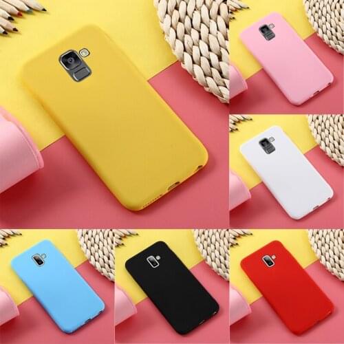 Phone Case for Samsung Galaxy j6 Plus j600f j610f Candy Color Soft TPU Case For Protector Samsung J6 Prime Plus Cover