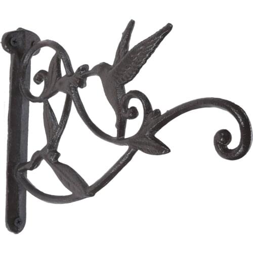 DRELD Garden Hanging Plant Hook Decor for Flower Pots Hanging Basket Hanger Wall Mounted Cast Iron Home Outdoor Wrought Bracket