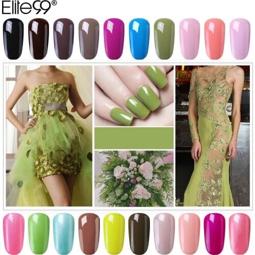 Elite99 7ml Gel Nail Polish Soak Off UV Led Gel Varnish Semi Permanent Hybrid Nude Color Lucky Nail Art Lacquer Long Lasting Gel