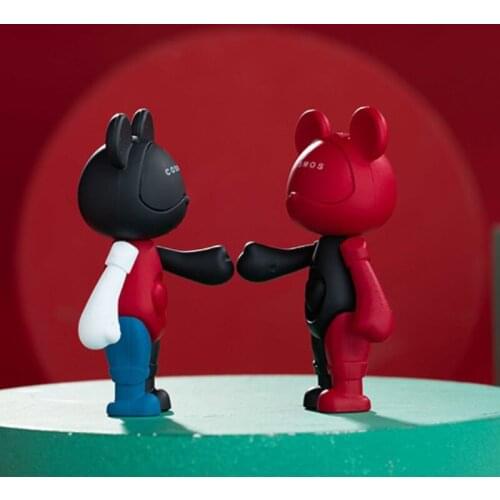 Interstellar Bear Fashion colorist Series Blind Box Kawaii Figure Doll Collection Decoration Cute Model Toy Gifts For Adult Kids