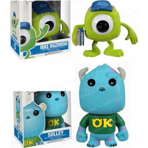 NEWest Arrival Monsters University Theme Mike Wazoeski #61 Sulley #62 Action Figure Model Toys for Children Gift