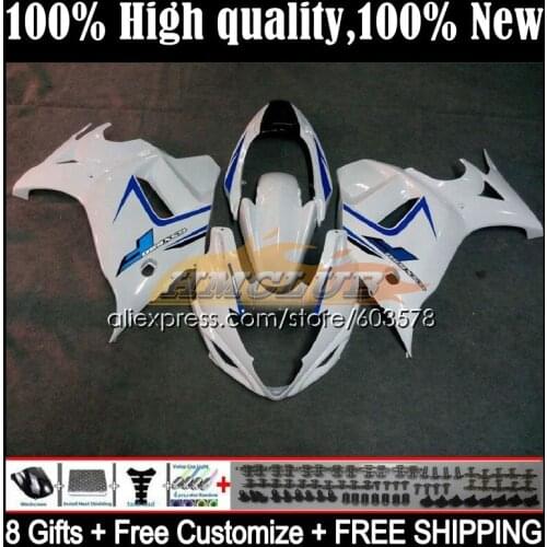 GSX650F For SUZUKI KATANA GSXF 650 08 09 10 11 12 13 14 15CL.14 GSXF650 2008 2009 2010 2011 2012 2013 2014 Fairing glossy white