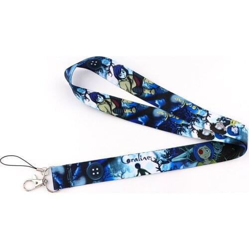 J2788 Cartoon Horror Ghost Mother Neck Strap Lanyard for keys ID Card Gym Mobile Phone Straps USB badge holder DIY Hang Rope