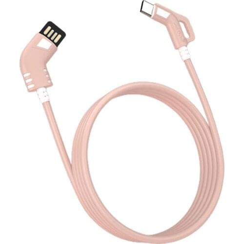 Data Cable 2-in-1 1m USB Type C 90 Degree Fast Charging usb c cable Type-c data Cord Charger usb-c for Type-C Mobile Phone