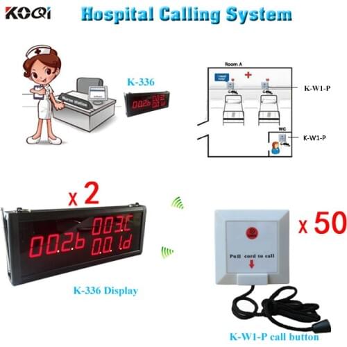 Top Popular Emergency Bell Nurse Call Button Equipment K-336 K-W1-P Nurse Call Light Systems