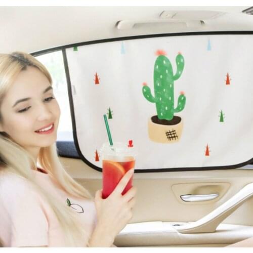 Magnetic Curtain In The Car Window Sunshade Cover Cartoon Universal Side Window Sunshade UV Protection For Childre