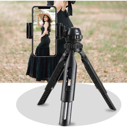 Mini Desktop Tripod 360° Rotation Foldable Shockproof Bracket Portable Car Phone Holder Mobile Phone Stand Photography Accessori