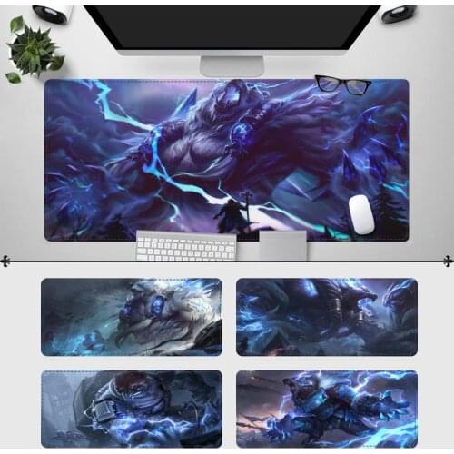 Trendy League of Legends Volibear Gaming Mouse Pad PC Laptop Gamer Mousepad Anime Antislip Mat Keyboard Desk Mat For Overwatch
