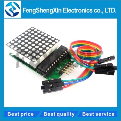 MAX7219 Dot Led Matrix Module MCU LED Display Control Module for arduino 5V Interface Module 8 x 8 Output Input Common Cathode