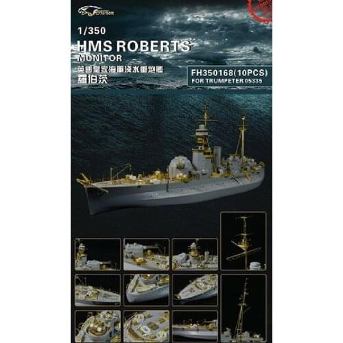 Flyhawk FH350168 1/350 HMS Roberts Monitor for Trumpeter top quality
