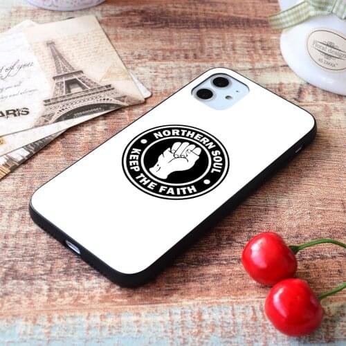 For iPhone Northern Soul Keep The Faith Soft TPU Border Apple iPhone Case