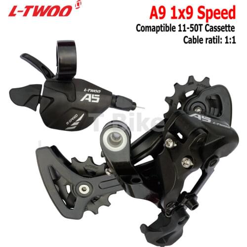 LTWOO Groupset LTWOO A5 1x9 9 Speed Groupset Trigger Shifter Lever Rear Derailleur MTB Bike Cassette 46T 50T, X9X7 Spare parts