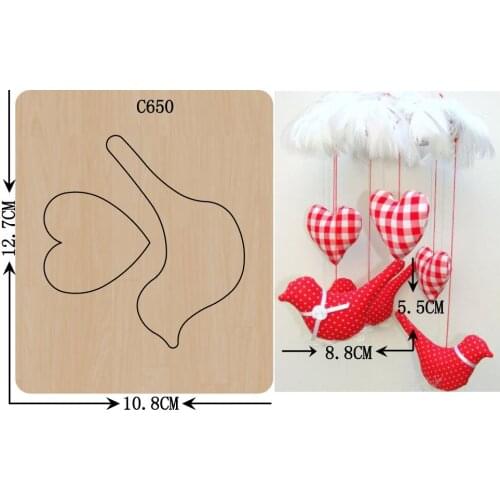 New bird Wooden die Scrapbooking C-650 Cutting Dies Multiple sizes