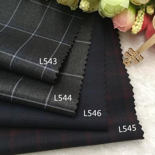 Autumn and winter clothing fashion fabric wool Wool Plaid suit pants shorts jacket skirt cloth vest
