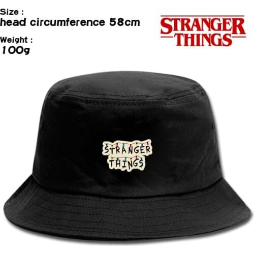 Anime Stranger Things Panama Bucket Hat Women Men Hip Hop Cap Summer Fishing Hats Sun Flat Top Fisherman Caps Boonie Gift