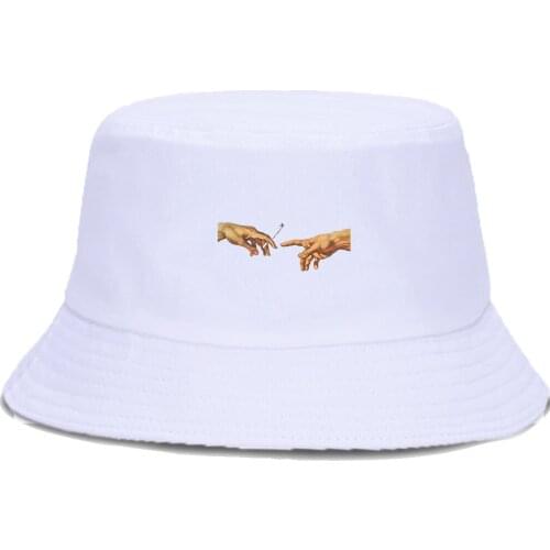 Hip Hop MICHELANGELO Bucket Hat Women Men Summer Fishing Fisherman Cap Foldable Unisex Sun Caps Sunscreen Panama Beach Hats