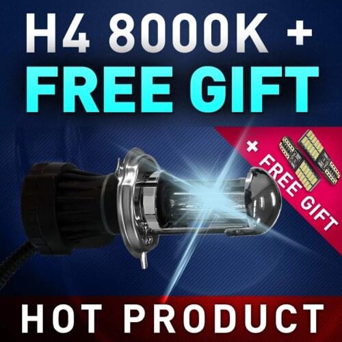 Car Styling 1 Pair 35W H4 Bulb HID Lamp Light Car Headlight Replacement 8000K