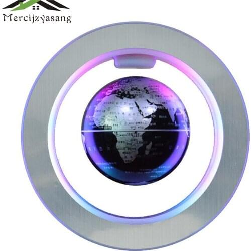 LED World Map Floating Globe Magnetic Levitation Light Anti Gravity World Map Ball Home Decoration Office Ornament LBJ10