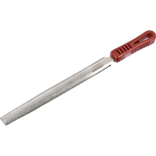 Uxcell Diamond File 8 Inch Half Round File Diamond Coated Plastic Handle Hand Tool for Grinding Polishing