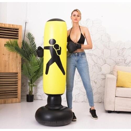 Vertical Inflatable Boxing Bag PVC Thickening Boxing Pillar Tumbler Fight Column Punching Bag