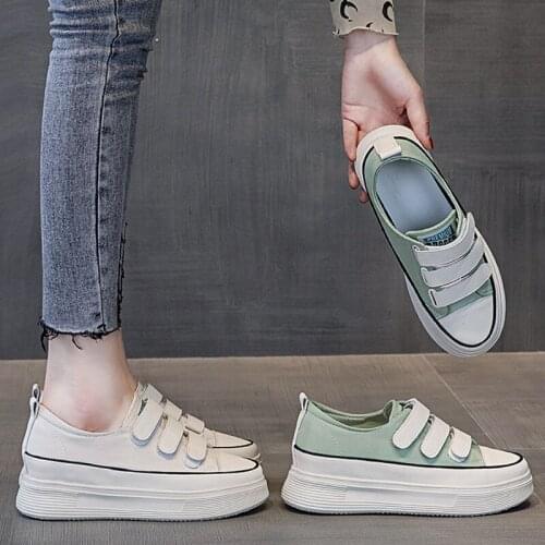 Womens Wedges Satin White Shoes New Thick Bottom Muffin In Summer 2021