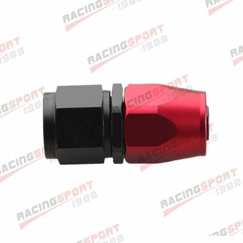 -20AN AN20 AN-20 Straight Swivel Oil Fuel Line Hose End Adaptor Red/Black