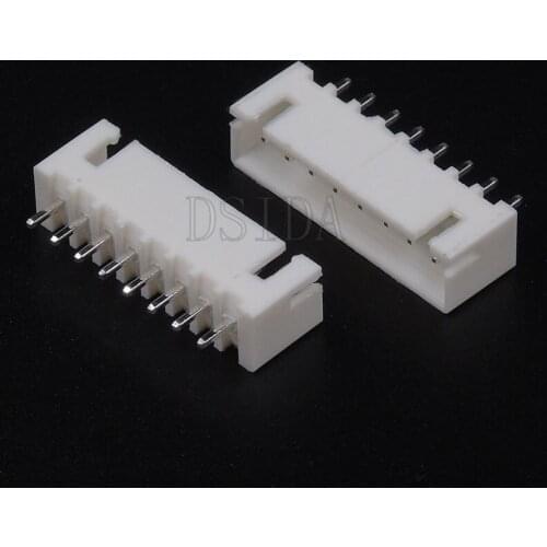 50PCS XH2.54 Plastic Shell 2.54MM 8Pin 8P Male Connector With Needle XH2.54MM 8 Pin Right Angle Pin Header Connector