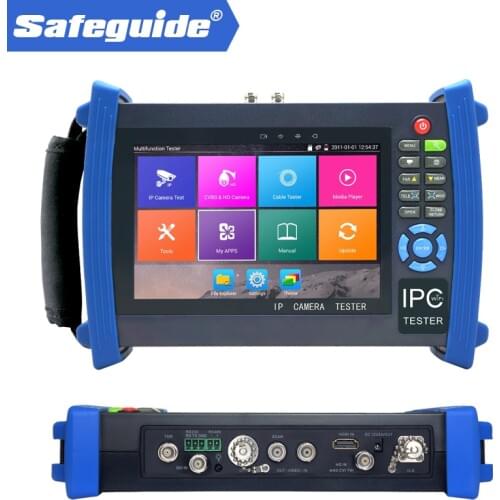 7" Android system CCTV Tester with WIFI,Browser,POE,cable test etc for IPC-8600MOVTADHS PLUS CCTV TESTER