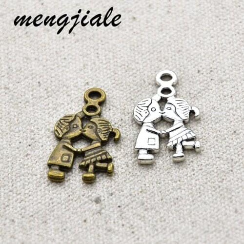 8pcs Wholesale Metal Alloy Married Couple Charms for Jewelry Making DIY Handmade Craft