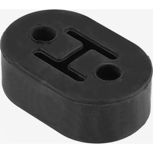 Car Exhaust Pipe Brackets 2-Holes Rubber Mount Brackets Hanger Grommet Insulator PU Smart Universal Car Exhaust Pipe Brackets