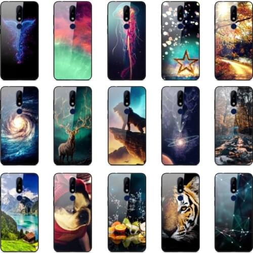 For Nokia X5 Cover tempered glass phone Case for Nokia 5.1 Plus Case NokiaX5 phone shell Coque etui bumper 360 full protective