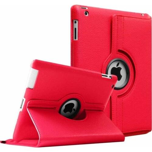 For iPad 2 3 4 Case 360 Degrees Rotating PU Leather Cover for iPad Mini 2 3 4 5 Stand Holder Case Smart Tablet A1396 A1458 A1430