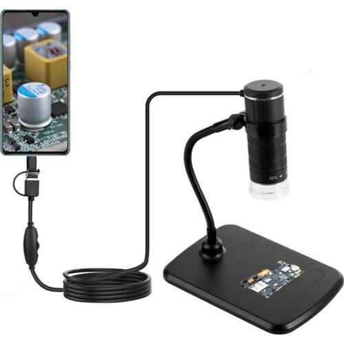 50X to 1000X Magnification Endoscope, 8 LED 3 in 1 USB Wireless Digital Microscope, Mini Microscope Camera 1080P with Stand