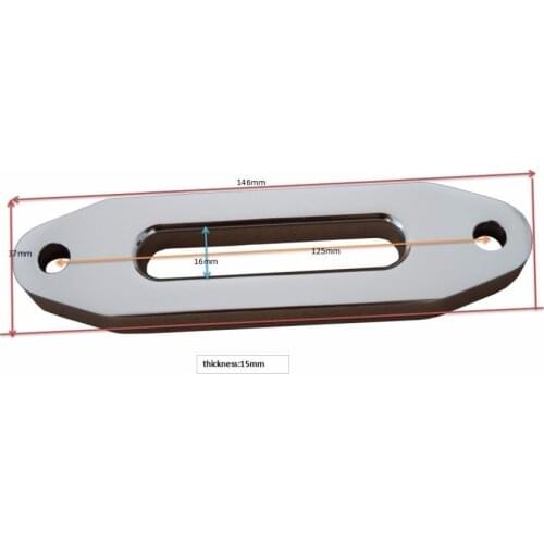 4000lbs Silver Aluminum Hawse Fairlead,Synathetic Rope Fairlead,Hawse Fairlead for Steel Cable