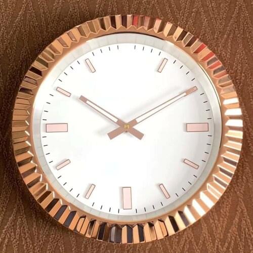 Art Metal Wall Clock Modern Design Watch Shape Stainless Steel Wall Clocks Home Decor with Corresponding Logos