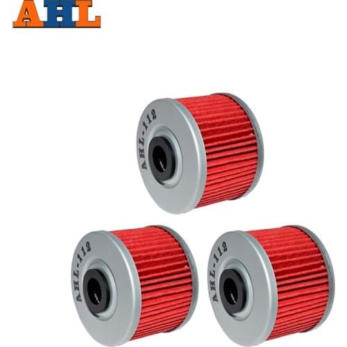 AHL 3Pcs Motorcycle High Performance Powersports Cartridge Oil Filter for HONDA XR250 R XR 250 R 1982-2004
