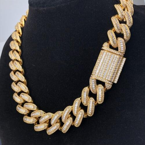 Bugatti Cuba chain cubic zircon oxide necklace jewelry chain