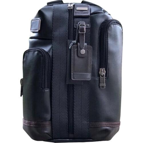 92318Genuine leather top layer cowhide mens business leisure travel one-shoulder messenger bag IPAD chest bag