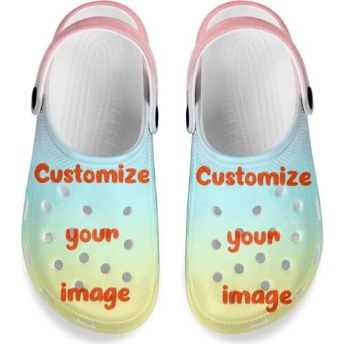 2021 Men Fishing Sandals Summer Autumn Hole Shoes Rubber EVA Unisex Garden Shoes Print On Demand Dropship And Wholesale