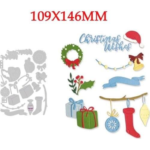 SOCK HAT Metal Cutting Dies Stencils for DIY Scrapbooking Handmade Greeting Card Craft Album Paper Christmas New Arrived 2021