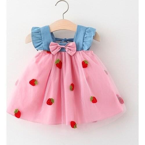 New Summer Baby Girls Clothes Princess Dress for Girl 1 year Baby Birthday Party Dresses Infant Clothing Toddler Sundress