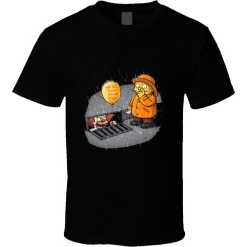 New Tops 2018 Print Letters Men It Stephen King Krusty Ralph T Shirt 100% Cotton Short Sleeves Tee Shirts2019 fashionable Brand