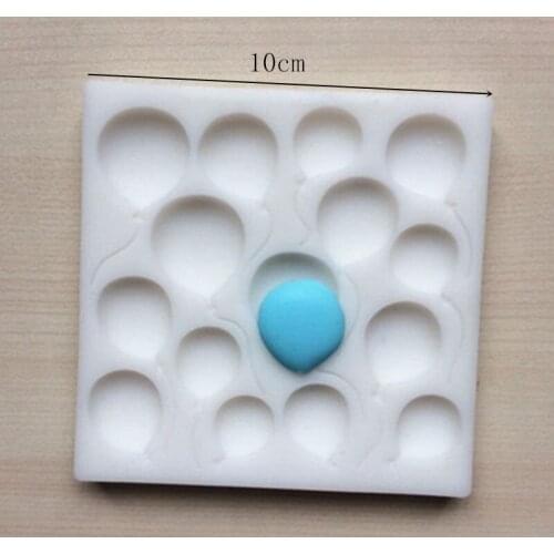 P520 DIY chocolate cake double sugar silicone mould square multiple balloon shaped super light clay