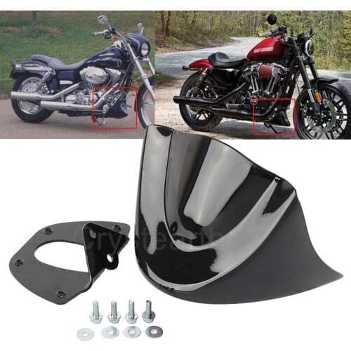 Motorcycle Front Chin Spoiler Air Dam Fairing Cover Mudguard Air Dam Fairing For Harley Dyna 2006-2017 2007 2008 2009 2010 2011